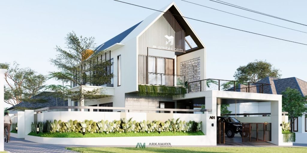 JASA ARSITEK JOGJA - Jasa Desain Bangun Renovasi Rumah - Arkamaya Arsitek Kontraktor Yogyakarta - Rumah Bertingkat - Ibu Candra BANTUL